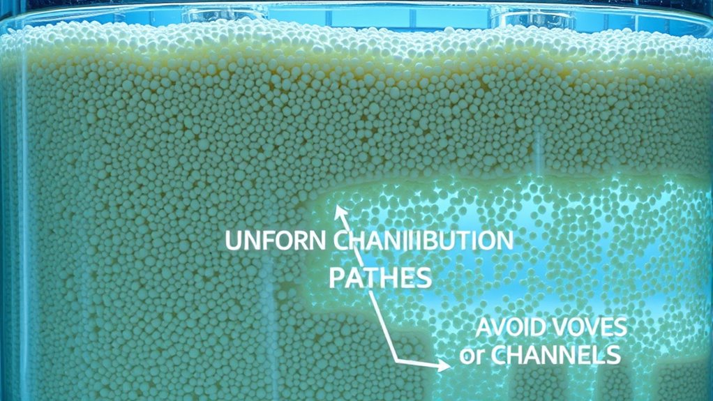 water flow and filtration efficiency