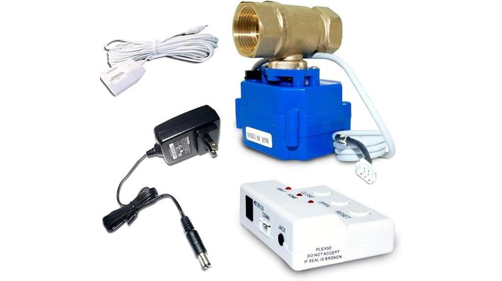 water leak detector with shutoff