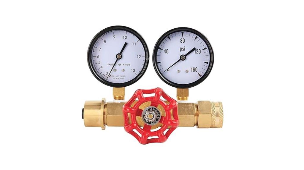 water pressure flow gauge