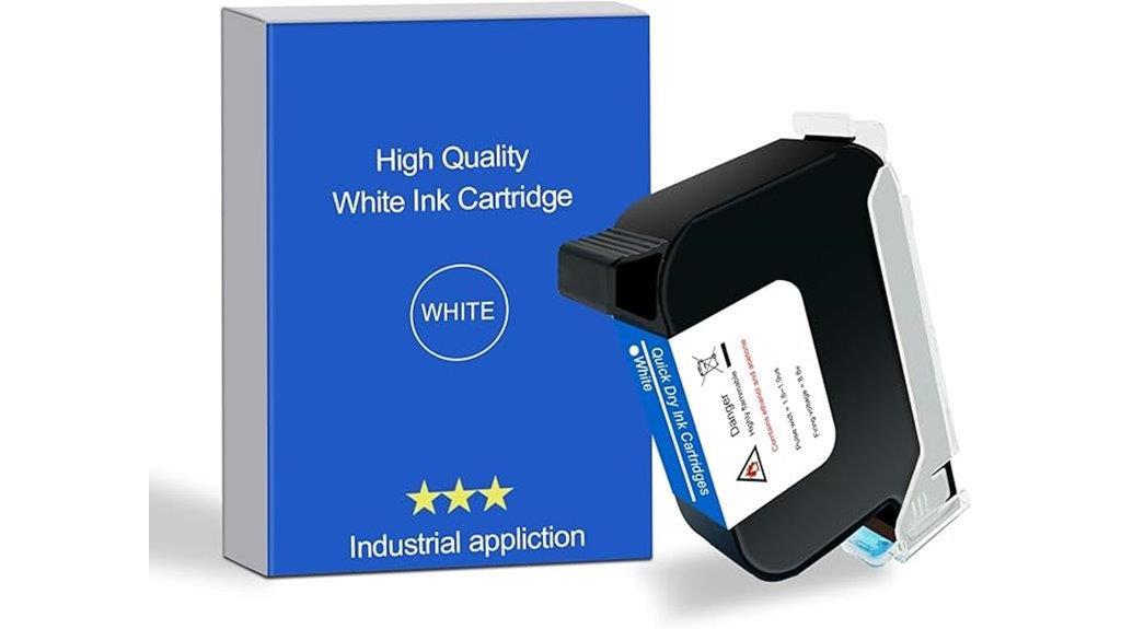 white ink cartridge quick dry