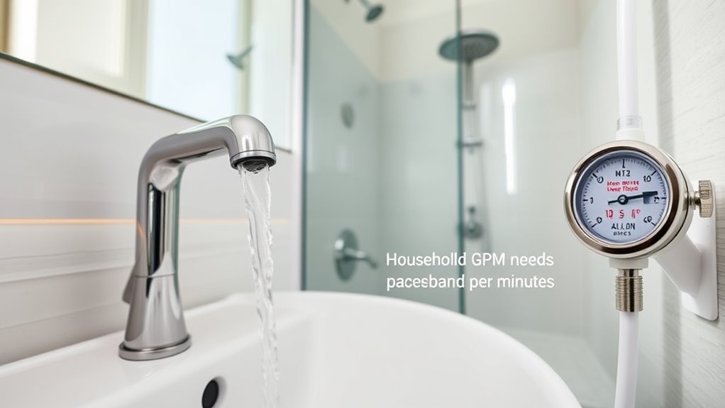 calculate household gpm needs