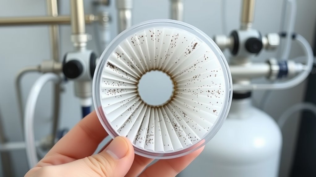 change sediment filters regularly