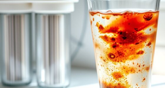 discolored water post filter change