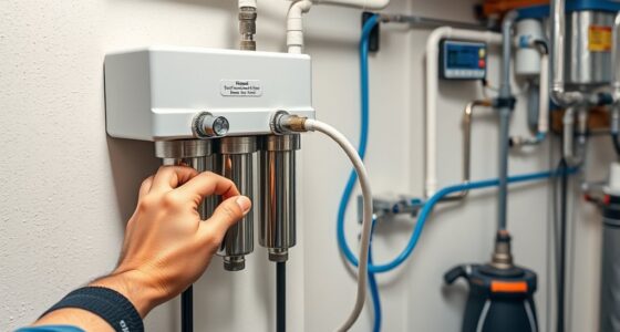 installation piping connections setup