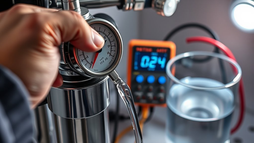 membrane cleaning and pressure checks