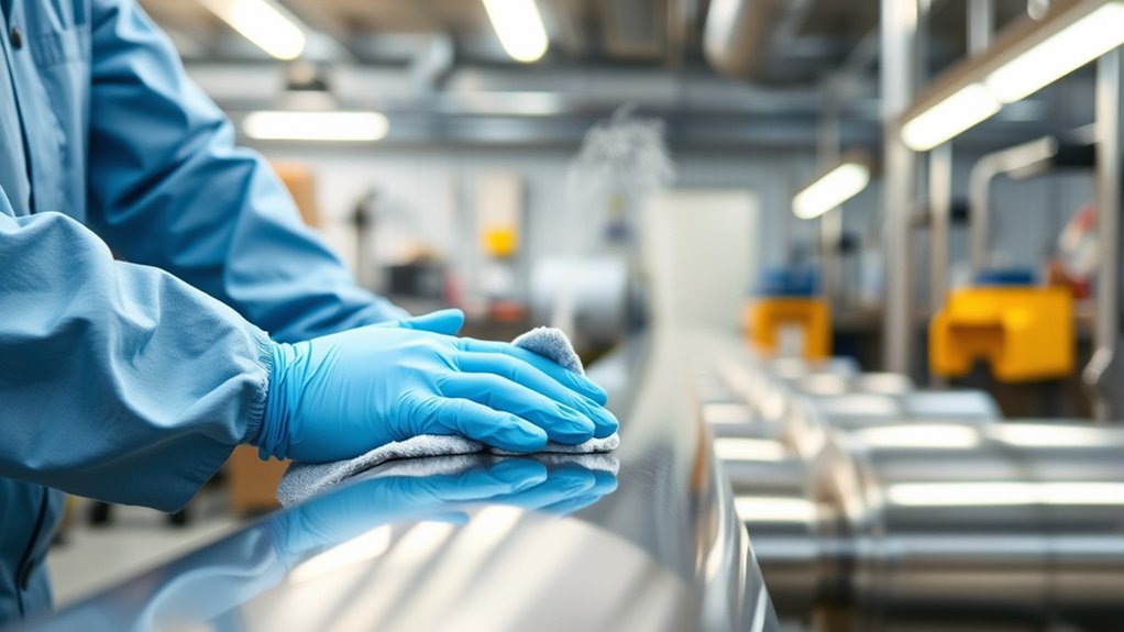 thorough line sanitation procedures