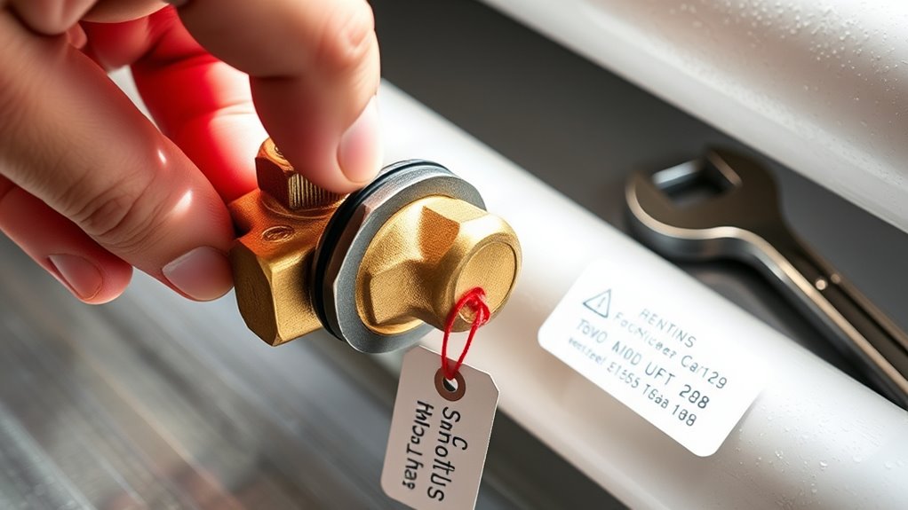 turn off water quickly