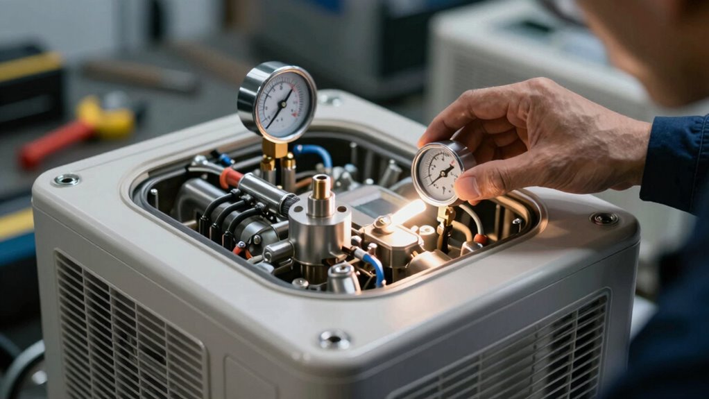 check system pressure levels