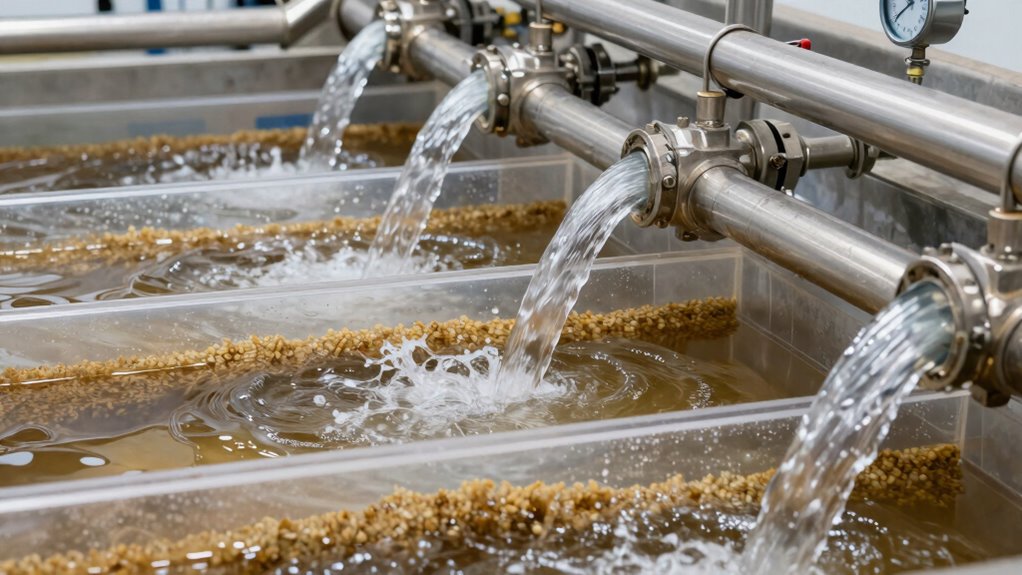 grit removal flow preservation