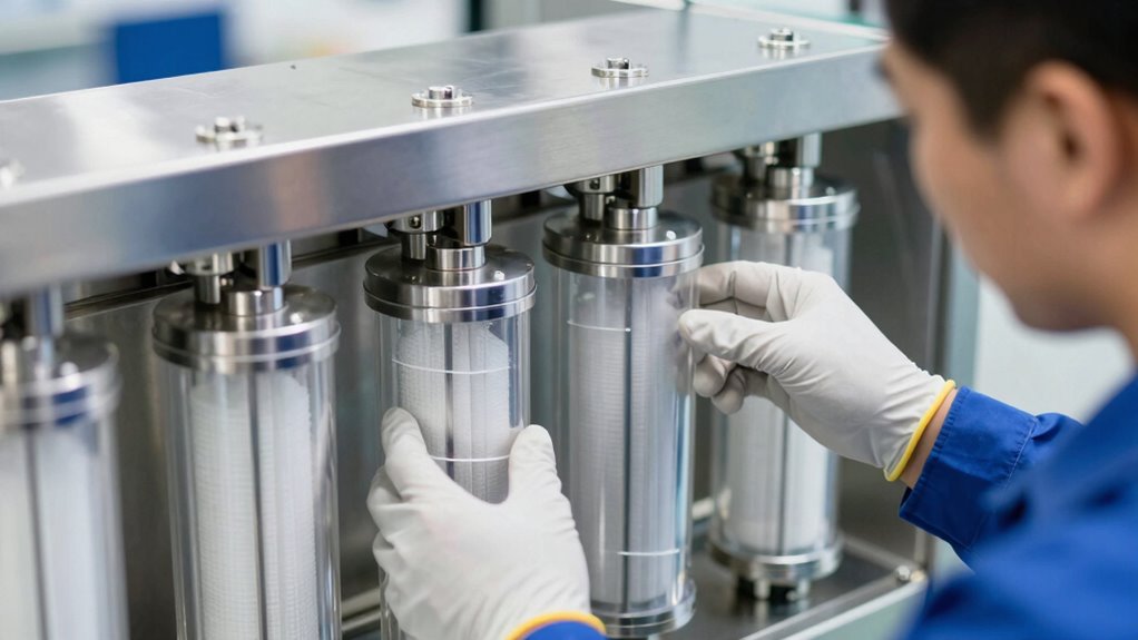 safe filter housing sanitation