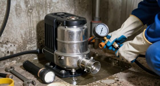 test clean backup sump