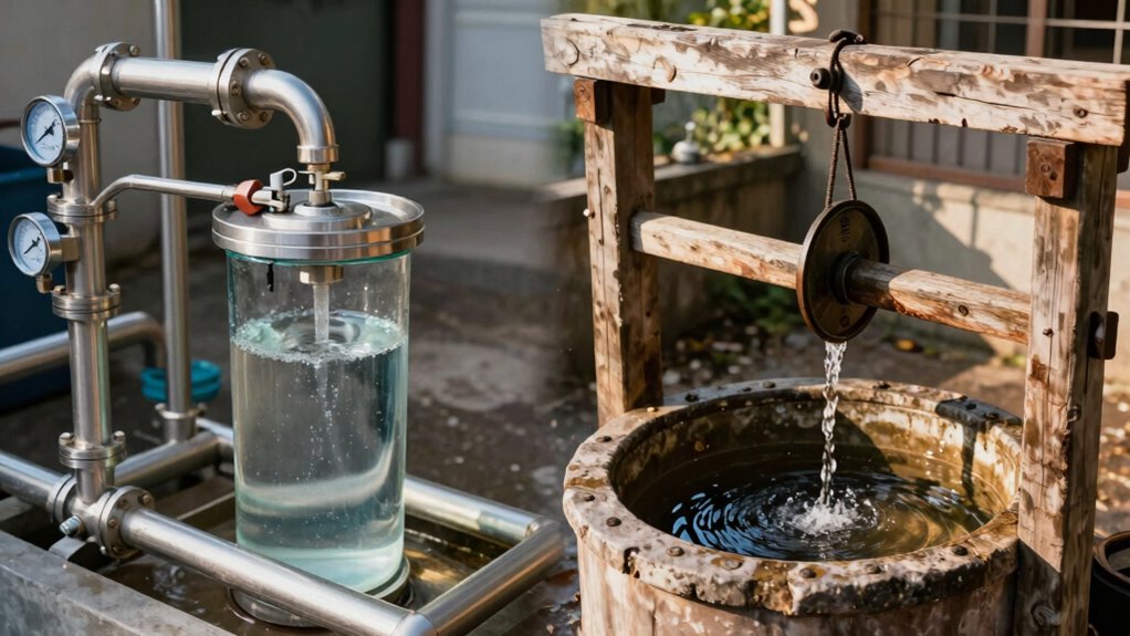 water source determines plumbing