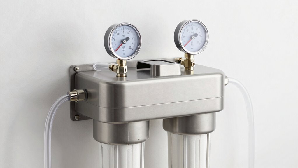 filter housing pressure monitoring