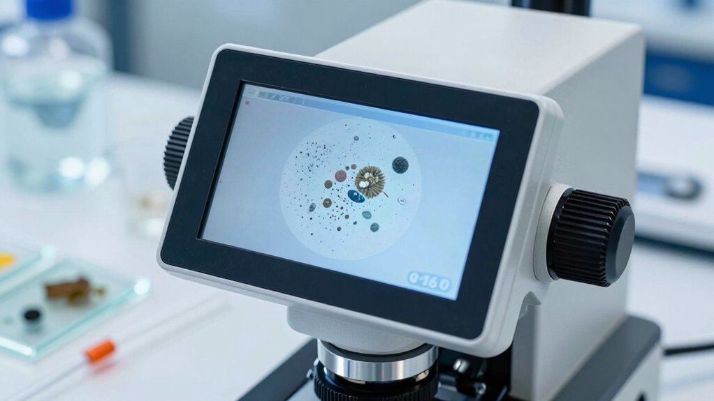 microscope features for sediment