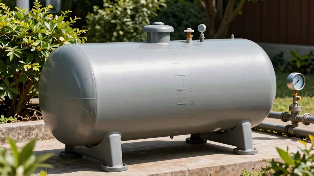 tank material and capacity