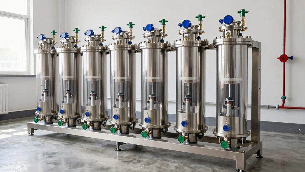 top backwashing sulfur filters