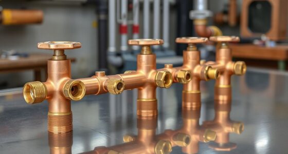 top copper manifold valves