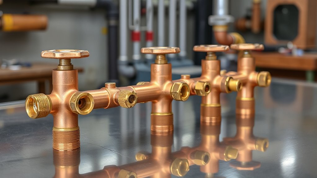 top copper manifold valves