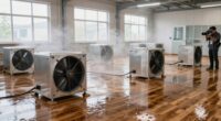 top water damage drying fans