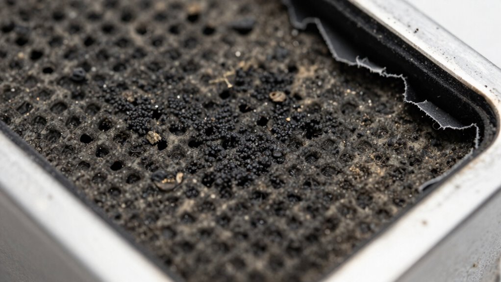 filter saturation reduces effectiveness