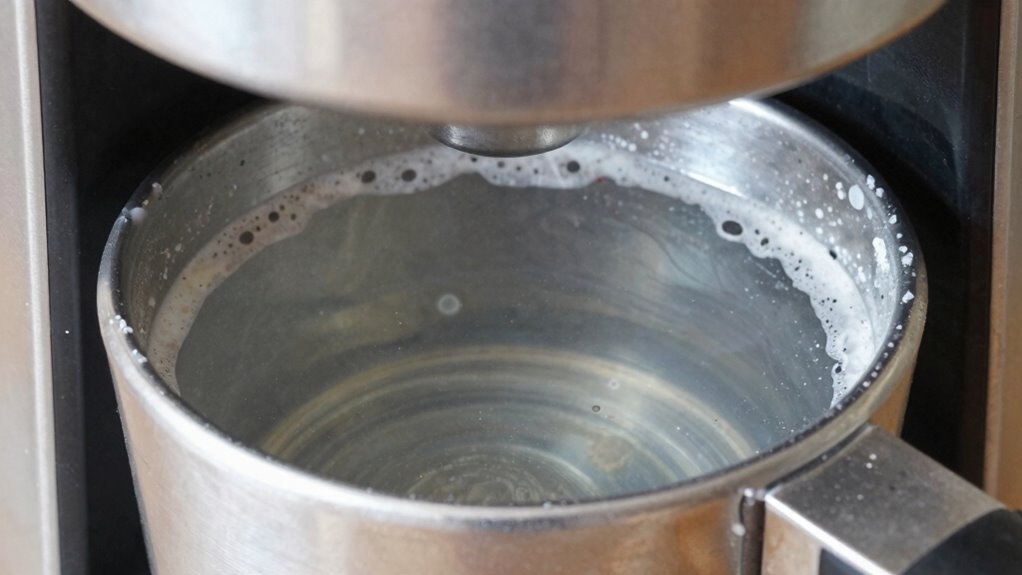 hard water causes machine buildup