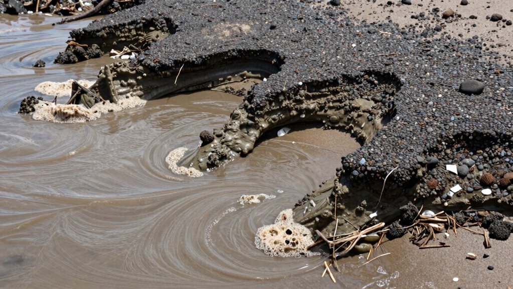 persistent storm related sediment movement