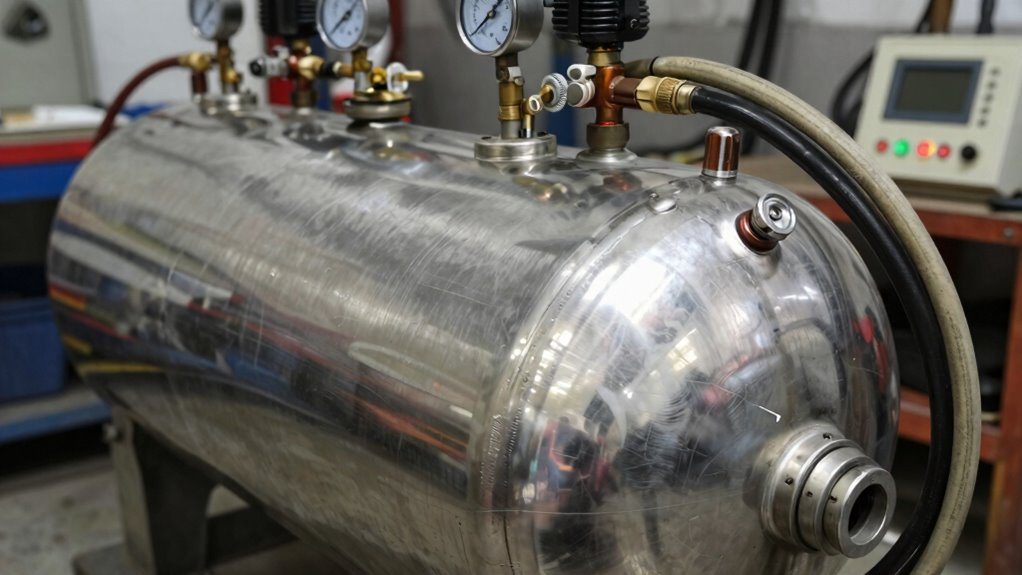 proper tank size and pressure