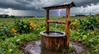 seasonal rain affects well water