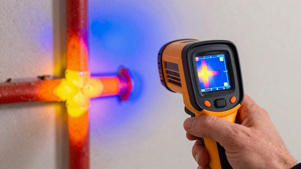 thermal imaging detects plumbing issues