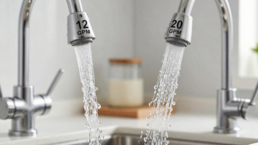water flow rate efficiency