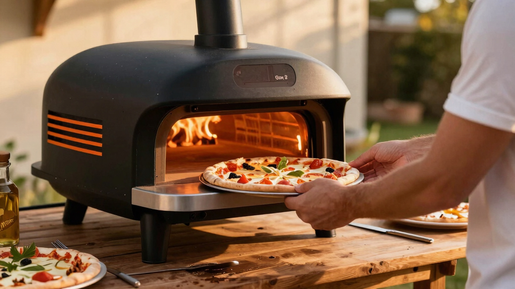 Dome XL (Gen 2) pizza oven in Black Orange by Tonester and Gozney