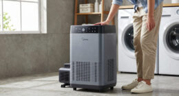Refurb: 50-Pt Midea Cube Dehumidifier w/ Pump (4,500 sq. ft, Gray) $110 + Free S&H