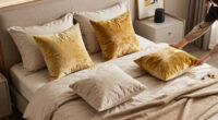 This “Boring,” Beige Guest Bedroom Is Transformed into a Luxe, Layered Retreat