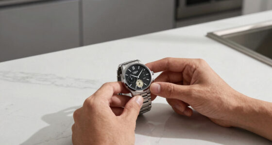 vario versa watch combines two time zones in a single reversible form