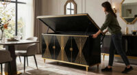 A Murphy Bed Turned A Dining Room Into An Art Deco Multi-Functional Space