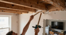 He Gutted A Dated 600-Square-Foot NYC Apartment, Exposing The Original Beams