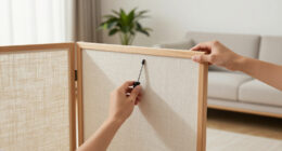 He Skipped A Bulky Headboard For A Room Divider (It's Surprisingly Cozy)