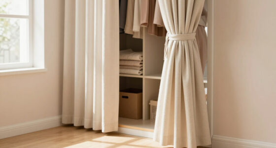 I Ditched My Closet Doors For $60 Pleated Curtains (See Why!)