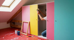A Plain Attic Bedroom Is Now A “Little Jewel Box” After A Colorful Redo