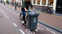 Amsterdam Plaatst Prullenbak Midden Op Fietspad: 'Een Giller' - NOS