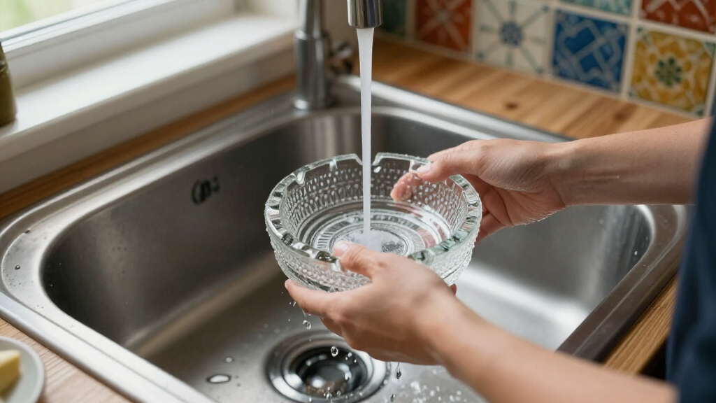 I’m Putting A Vintage Glass Ashtray By My Kitchen Sink (It’s So Pretty!)