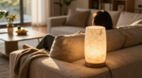 Walmart's New $25 Travertine-Look Lamp Looks Shockingly High-End