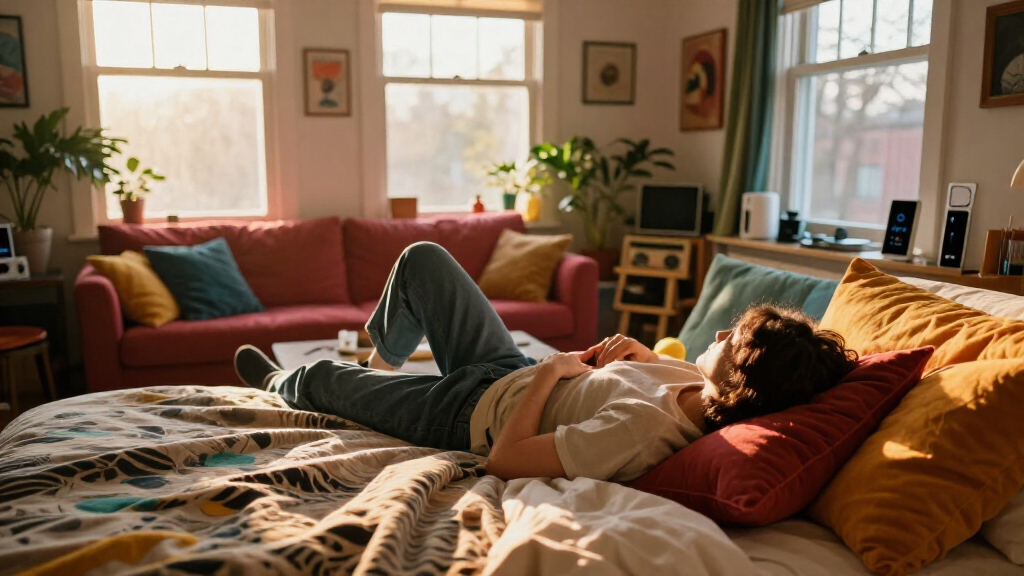 You’d Never Know This Color-Drenched Bedroom Used To Be A Living Room