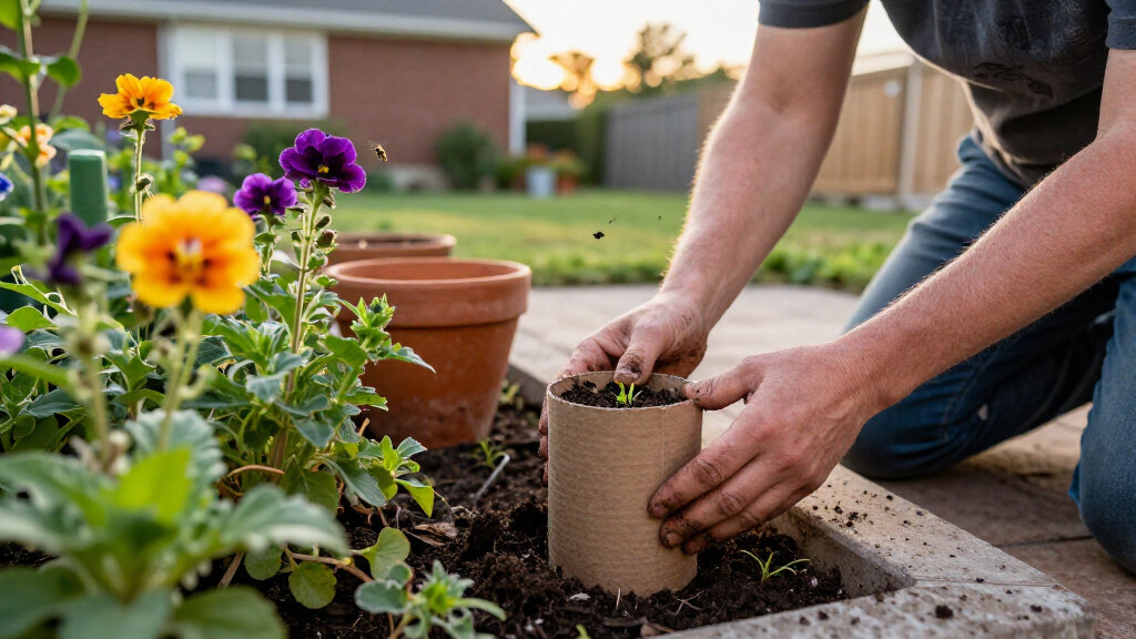 Don't Toss Old Toilet Paper Rolls: Use Them To Create A Bee-Friendly Garden