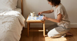 Don't Waste Leftover Tile: Turn It Into An Adorable Bedside Tray